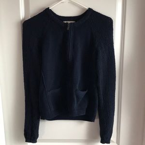 Preppy Navy Blue Sweater